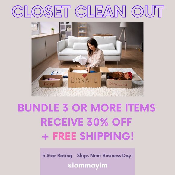 CLOSET CLEAN OUT -- SHOP NOW AND SAVE! - Picture 1 of 1